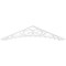 Ekena Millwork Pitch Genova Architectural Grade PVC Gable Pediment, 36"W x 7 1/2"H x 1"P (5/12) GPP036X008X100GEN - alternate 3